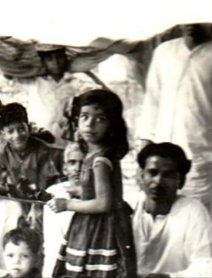 As a keen child exploring her world (early 60's)